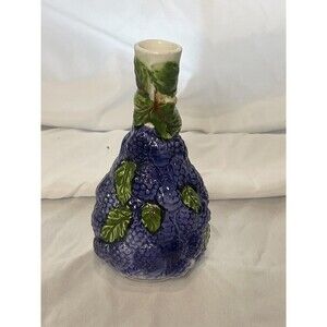 Blackberry Impressed Jar Bottle Cottage Core Bud Vase